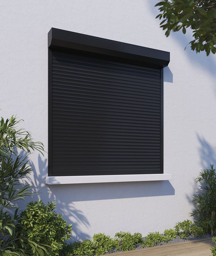 Volet roulant électrique aluminium noir